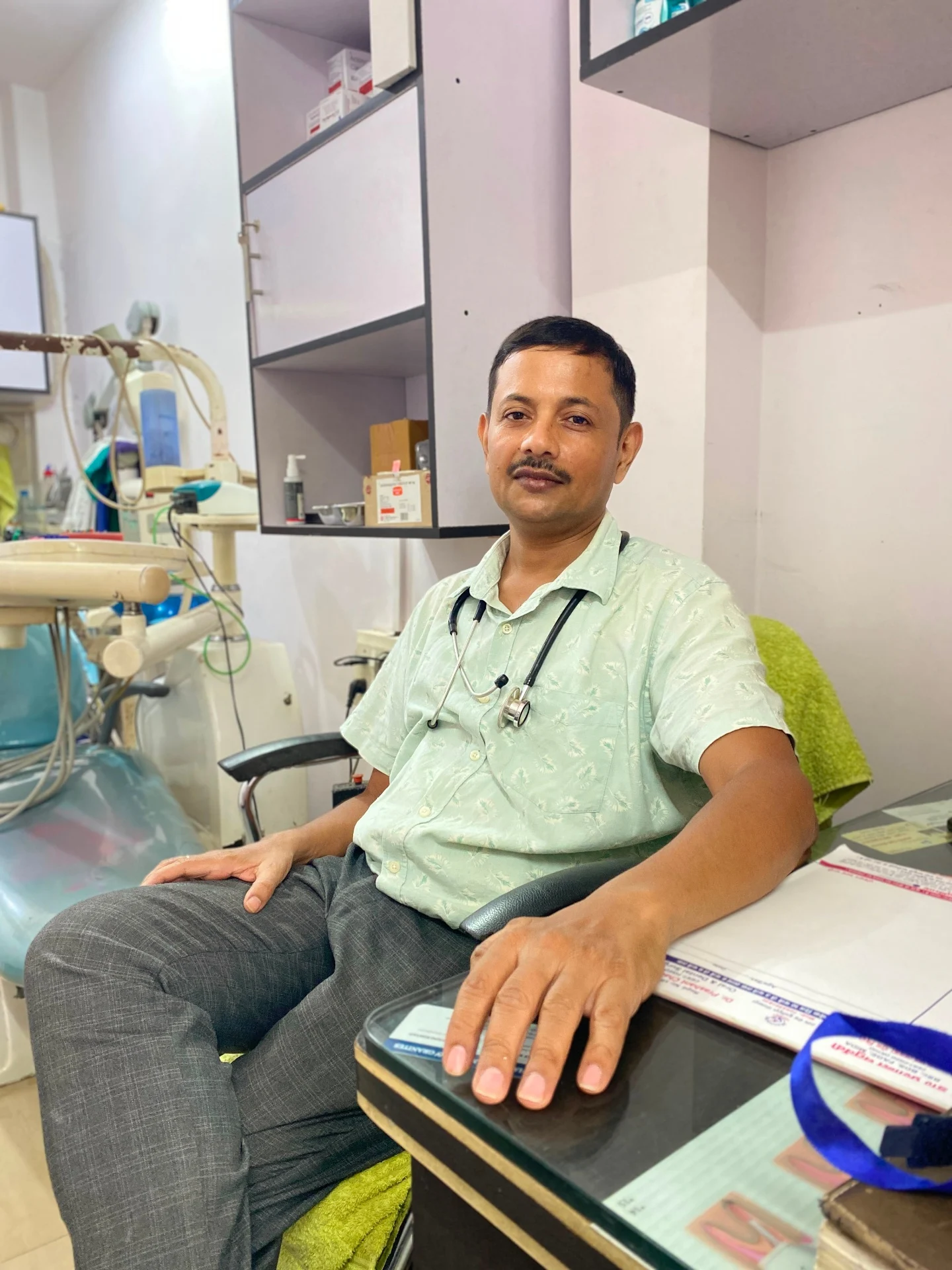 Dr. Prashant Chaturvedi at the clinic
